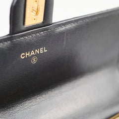 Chanel Pearl Wallet On Chain Black
