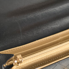Chanel Pearl Wallet On Chain Black