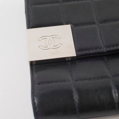 Chanel Chocolate Bar Wallet on Chain WOC Black Lambskin
