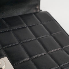 Chanel Chocolate Bar Wallet on Chain WOC Black Lambskin