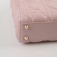 Christian Dior Lambskin Mini Lady Dior Baby Pink