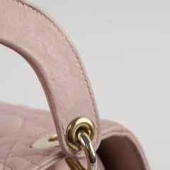Christian Dior Lambskin Mini Lady Dior Baby Pink
