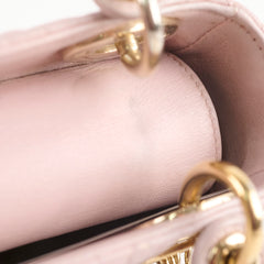 Christian Dior Lambskin Mini Lady Dior Baby Pink
