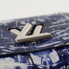 Louis Vuitton Twist Mini Chain Alligator Blue