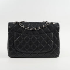 Chanel Jumbo Single Flap Caviar Black (12 Series)
