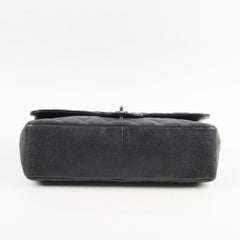 Chanel Jumbo Single Flap Caviar Black (12 Series)