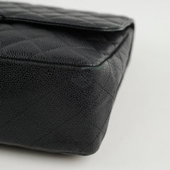 Chanel Jumbo Single Flap Caviar Black (12 Series)