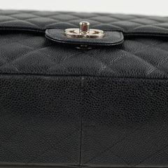 Chanel Jumbo Single Flap Caviar Black (12 Series)