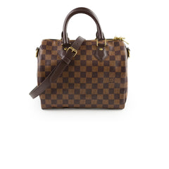 Louis Vuitton Speedy 25 Bandoulière Damier Ebene( with hot stamp)