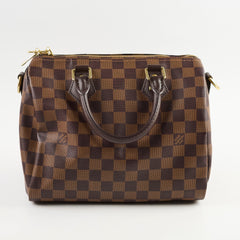 Louis Vuitton Speedy 25 Bandoulière Damier Ebene( with hot stamp)