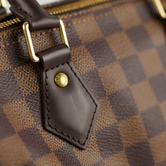 Louis Vuitton Speedy 25 Bandoulière Damier Ebene( with hot stamp)