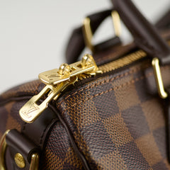 Louis Vuitton Speedy 25 Bandoulière Damier Ebene( with hot stamp)