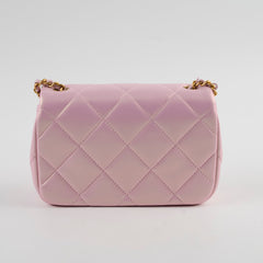 Chanel Seasonal Square Flap Pearl Iridescent Pink 2024