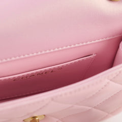 Chanel Seasonal Square Flap Pearl Iridescent Pink 2024