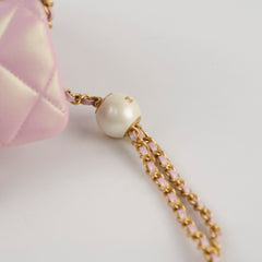 Chanel Seasonal Square Flap Pearl Iridescent Pink 2024