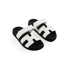 Hermes Chypre Sandals Size 37.5 White