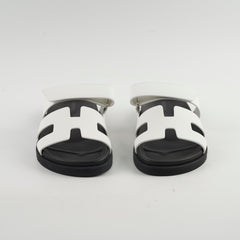 Hermes Chypre Sandals Size 37.5 White