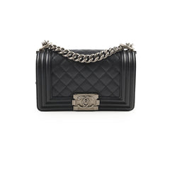 Chanel Caviar Small Boy Black Series 30