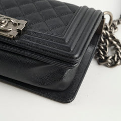 Chanel Caviar Small Boy Black Series 30