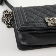 Chanel Caviar Small Boy Black Series 30