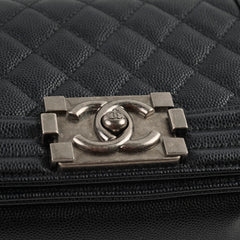 Chanel Caviar Small Boy Black Series 30