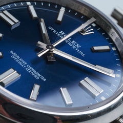 Rolex Oyster Perpetual 41mm Blue Dial 124300 2025