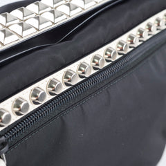 Prada New Vela Nylon Shoulder Bag Black