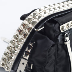 Prada New Vela Nylon Shoulder Bag Black