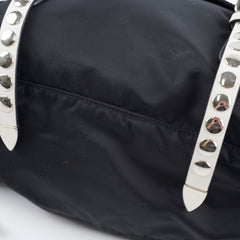 Prada New Vela Nylon Shoulder Bag Black