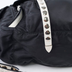 Prada New Vela Nylon Shoulder Bag Black