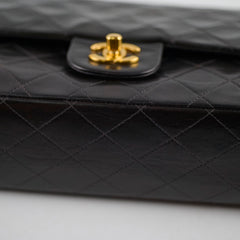 Chanel Vintage Classic Flap Medium/Large M/L Lambskin Black