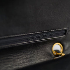 Chanel Vintage Classic Flap Medium/Large M/L Lambskin Black