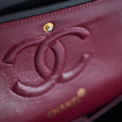 Chanel Vintage Classic Flap Medium/Large M/L Lambskin Black