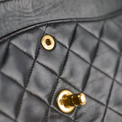 Chanel Vintage Classic Flap Medium/Large M/L Lambskin Black