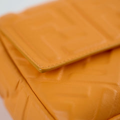 Fendi FF Baguette Clementine Lambskin Leather Medium