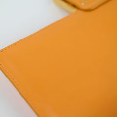 Fendi FF Baguette Clementine Lambskin Leather Medium