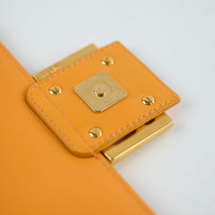 Fendi FF Baguette Clementine Lambskin Leather Medium