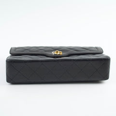 Chanel Paris Lined Double Flap Black