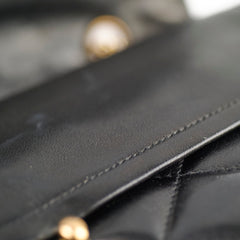 Chanel Paris Lined Double Flap Black