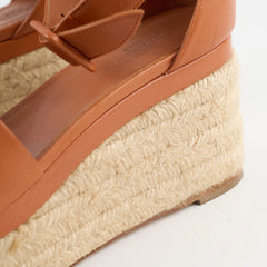 Hermes Elda Espadrilles Marron Glaise Size 38