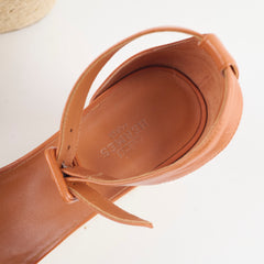 Hermes Elda Espadrilles Marron Glaise Size 38