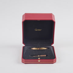 Cartier Love Bracelet Small Model Pink Gold size 17