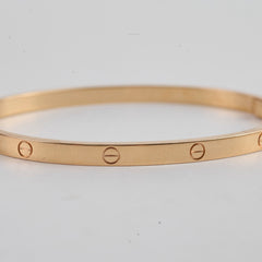 Cartier Love Bracelet Small Model Pink Gold size 17