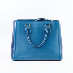 Prada Saffiano Blue Tote