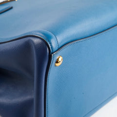 Prada Saffiano Blue Tote