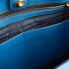 Prada Saffiano Blue Tote