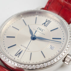 IWC Portofino Automatic Watch 37mm Silver Diamonds IWC458109