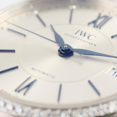 IWC Portofino Automatic Watch 37mm Silver Diamonds IWC458109