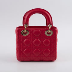 Christian Dior Mini Lady Dior Red
