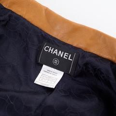 Chanel 01P Spring/Summer Jacket Navy/Beige Size 34
